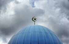 silver mosque top dome ornament